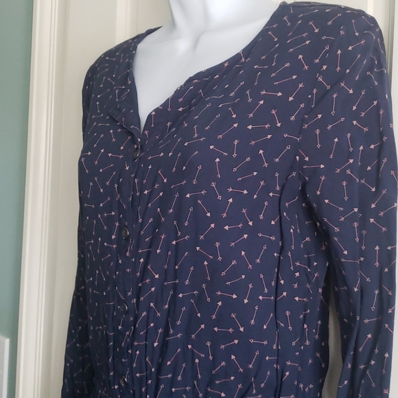 Navy hinge  mini dress - Picture 4 of 6